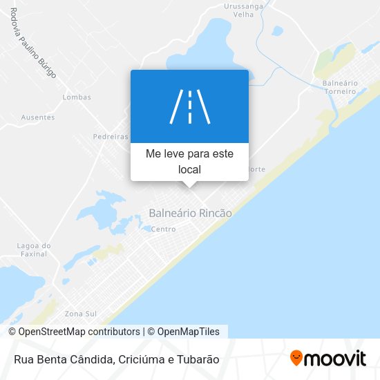 Rua Benta Cândida mapa