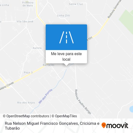 Rua Nelson Miguel Francisco Gonçalves mapa