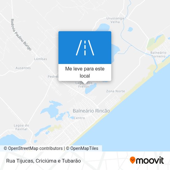 Rua Tijucas mapa