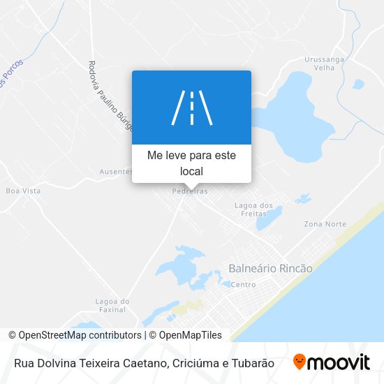 Rua Dolvina Teixeira Caetano mapa