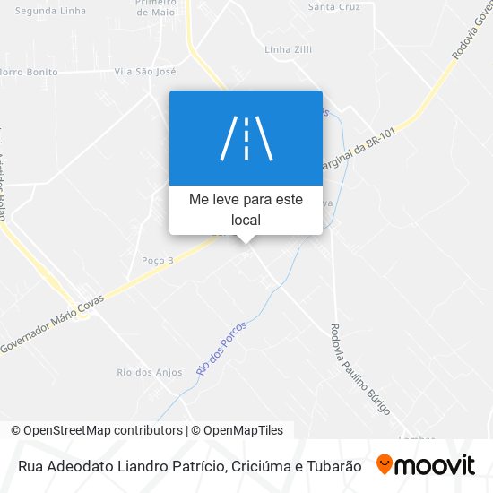 Rua Adeodato Liandro Patrício mapa