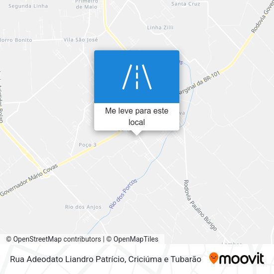 Rua Adeodato Liandro Patrício mapa