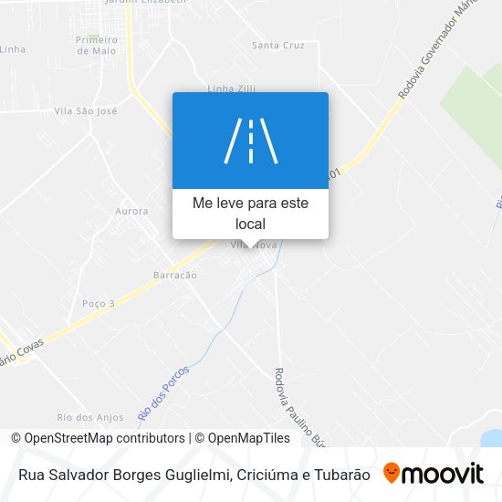 Rua Salvador Borges Guglielmi mapa
