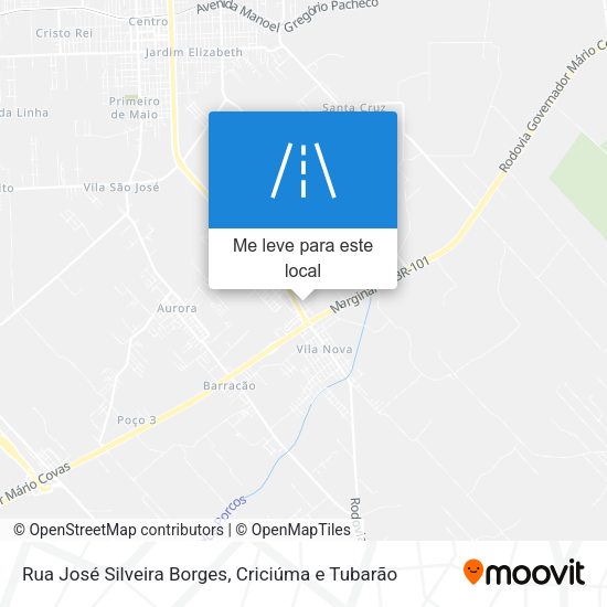 Rua José Silveira Borges mapa