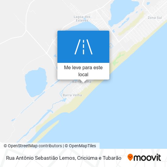Rua Antônio Sebastião Lemos mapa