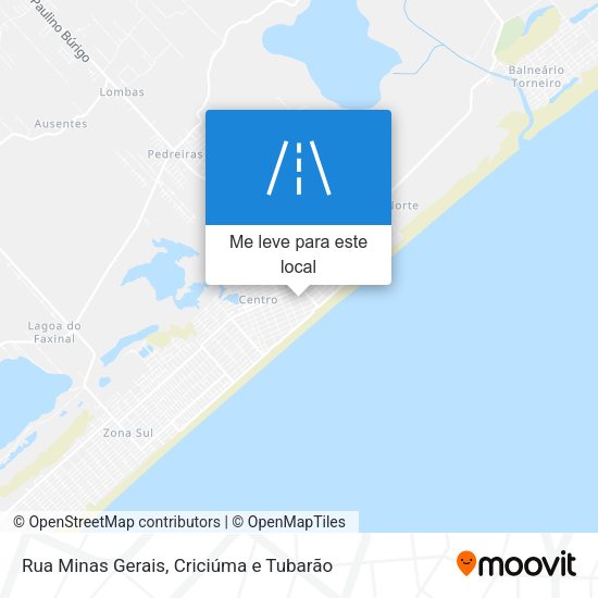 Rua Minas Gerais mapa