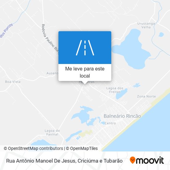 Rua Antônio Manoel De Jesus mapa