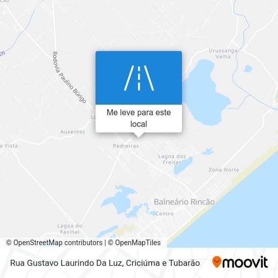 Rua Gustavo Laurindo Da Luz mapa