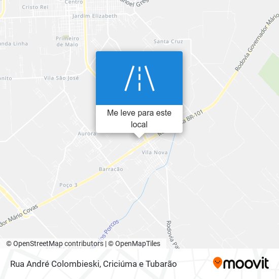 Rua André Colombieski mapa