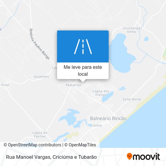 Rua Manoel Vargas mapa