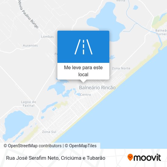 Rua José Serafim Neto mapa