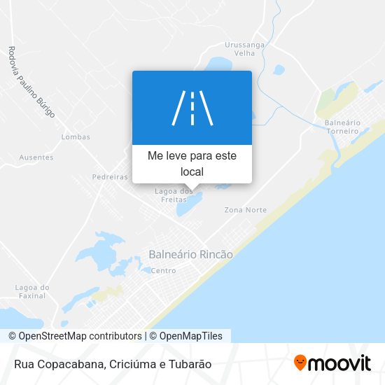 Rua Copacabana mapa