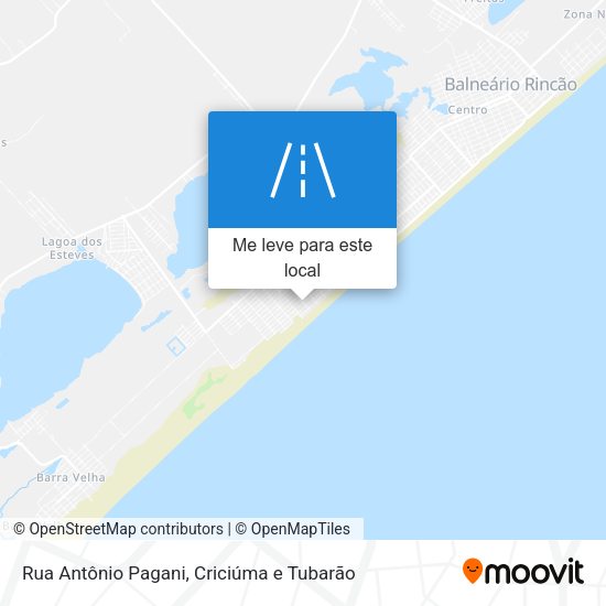 Rua Antônio Pagani mapa