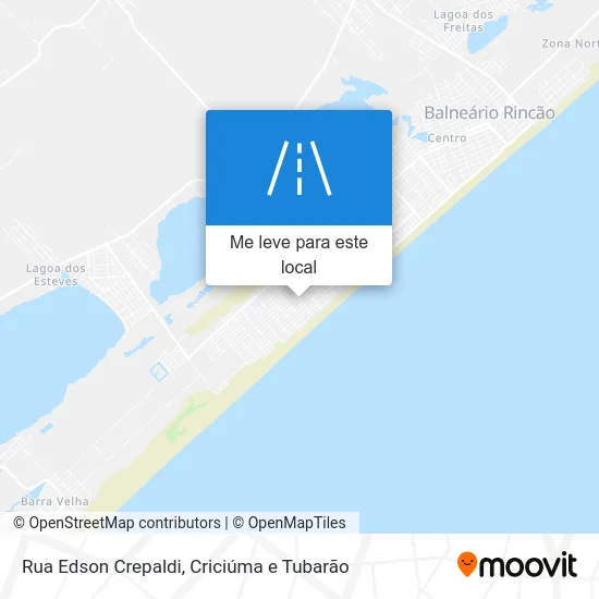 Rua Edson Crepaldi mapa