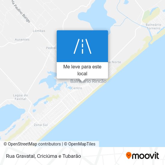 Rua Gravatal mapa