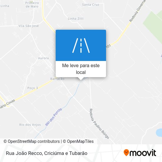Rua João Recco mapa