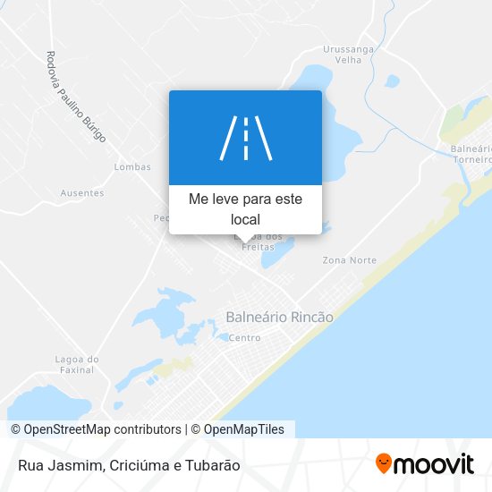 Rua Jasmim mapa