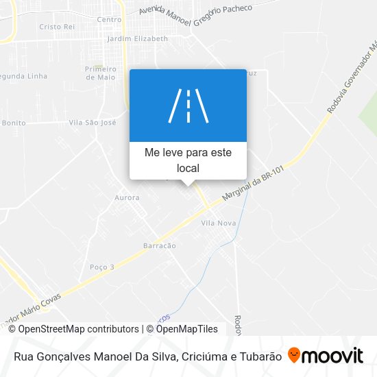 Rua Gonçalves Manoel Da Silva mapa