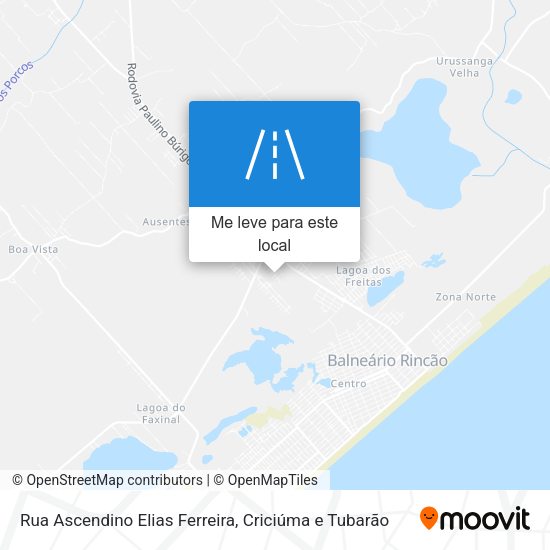 Rua Ascendino Elias Ferreira mapa