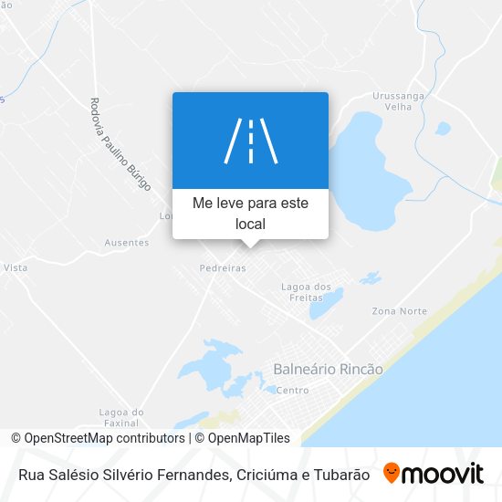 Rua Salésio Silvério Fernandes mapa