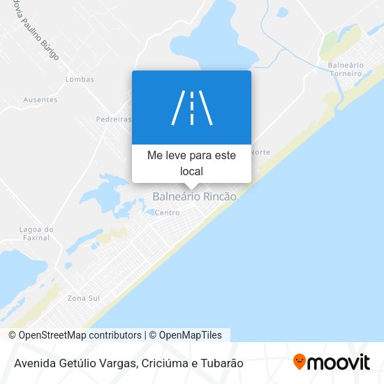 Avenida Getúlio Vargas mapa