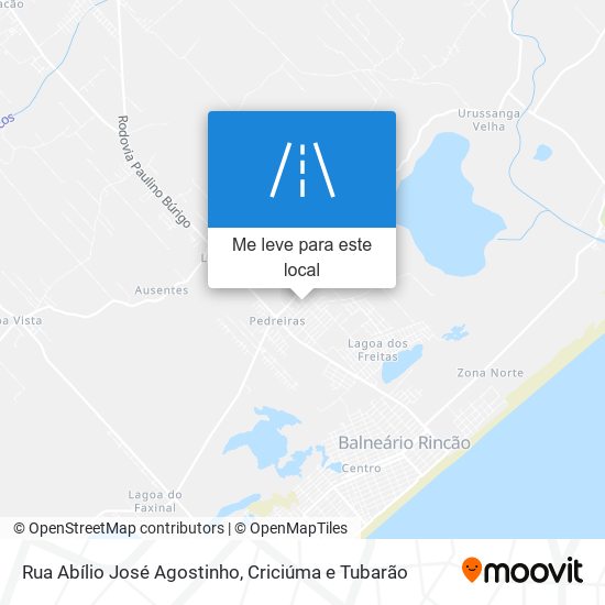 Rua Abílio José Agostinho mapa