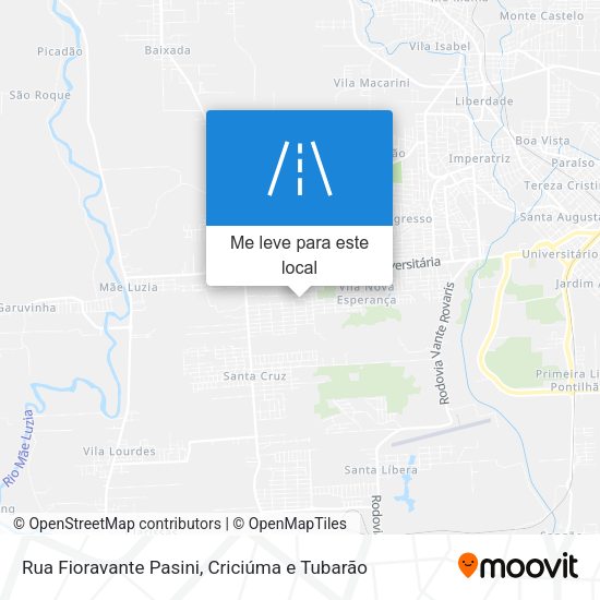 Rua Fioravante Pasini mapa