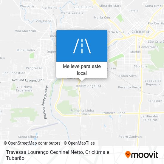 Travessa Lourenço Cechinel Netto mapa