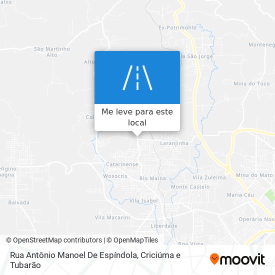 Rua Antônio Manoel De Espíndola mapa