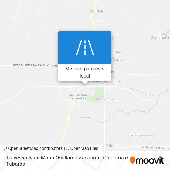 Travessa Ivani Maria Osellame Zaccaron mapa