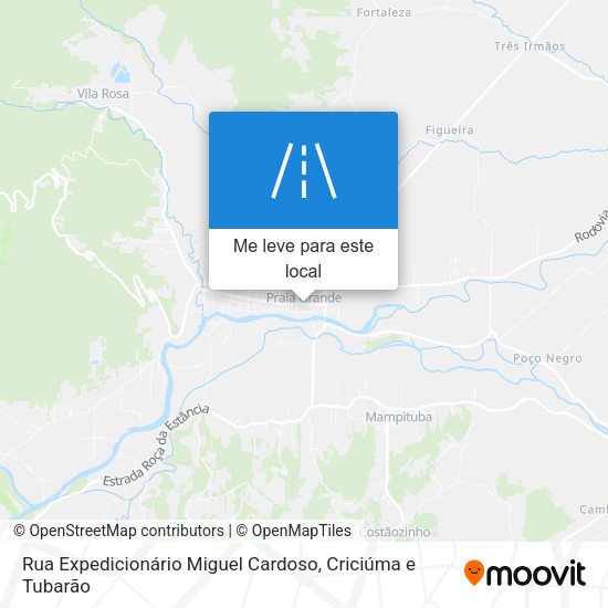 Rua Expedicionário Miguel Cardoso mapa