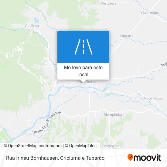 Rua Irineu Bornhausen mapa