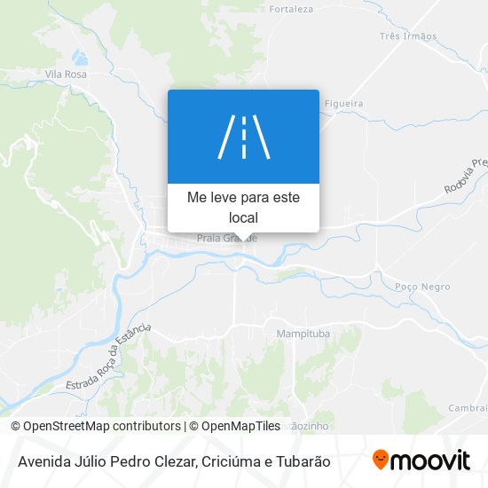 Avenida Júlio Pedro Clezar mapa