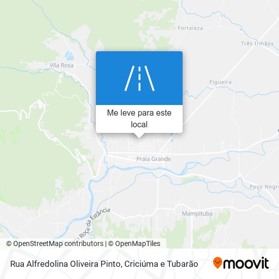 Rua Alfredolina Oliveira Pinto mapa