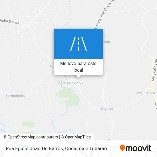 Rua Egídio João De Barros mapa