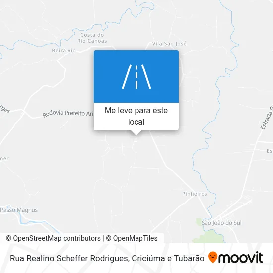 Rua Realino Scheffer Rodrigues mapa