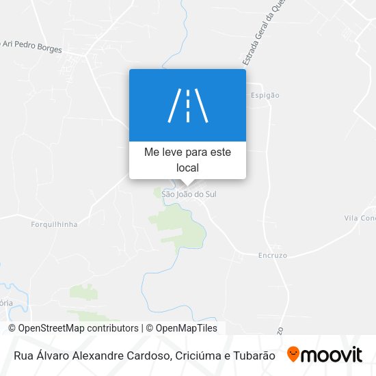 Rua Álvaro Alexandre Cardoso mapa