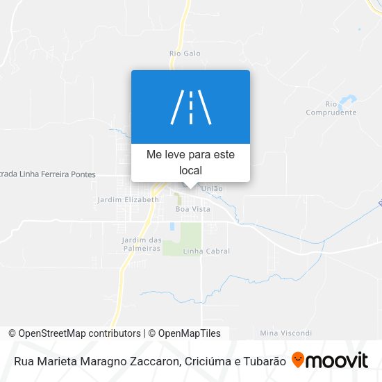 Rua Marieta Maragno Zaccaron mapa