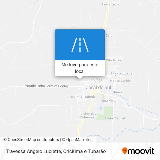 Travessa Ângelo Luciette mapa