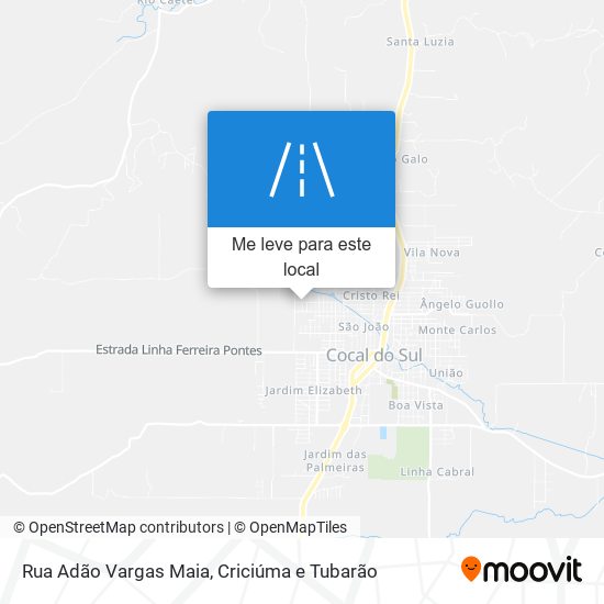 Rua Adão Vargas Maia mapa
