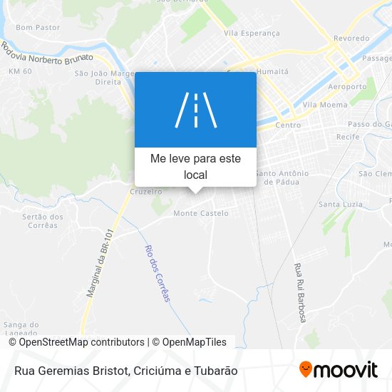 Rua Geremias Bristot mapa