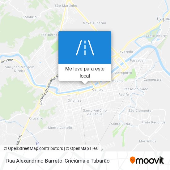 Rua Alexandrino Barreto mapa