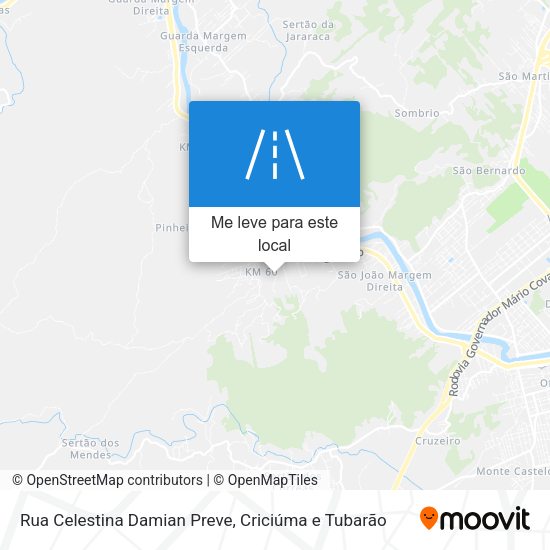 Rua Celestina Damian Preve mapa