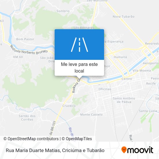 Rua Maria Duarte Matias mapa
