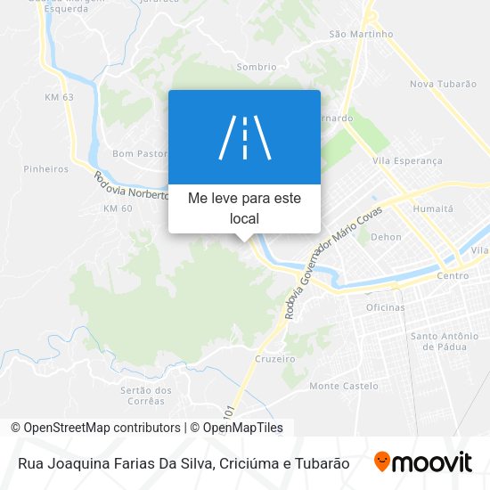 Rua Joaquina Farias Da Silva mapa