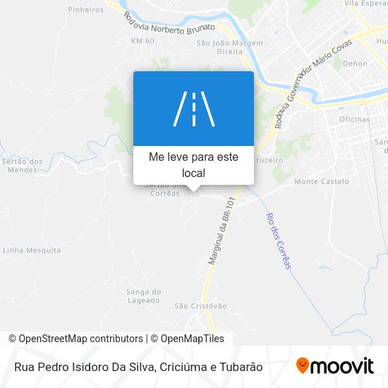 Rua Pedro Isidoro Da Silva mapa