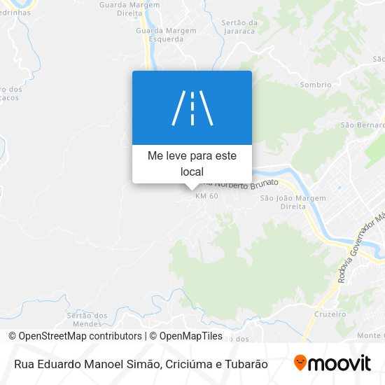 Rua Eduardo Manoel Simão mapa