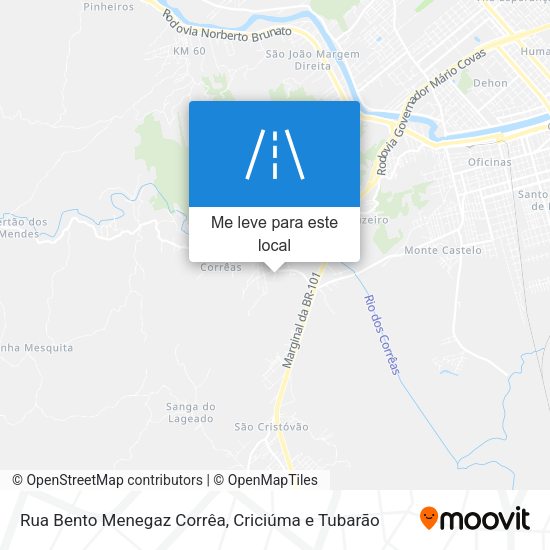 Rua Bento Menegaz Corrêa mapa