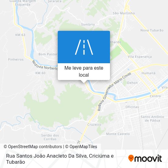 Rua Santos João Anacleto Da Silva mapa