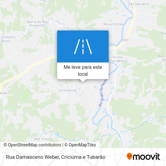 Rua Damasceno Weber mapa